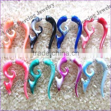 Popular Design High Polish UV Acrylic Ear Fake Plug Piercing Jewelry [UV-FE399]