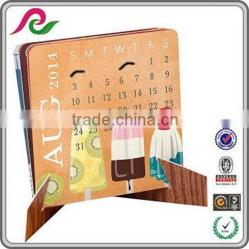 desktop calendar with holder kraft calendar