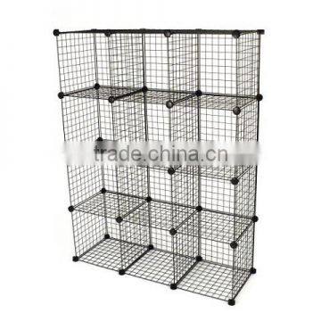 3-Foot by 4-Foot Black Storage Cubes Mini Grid Clothes Organizer