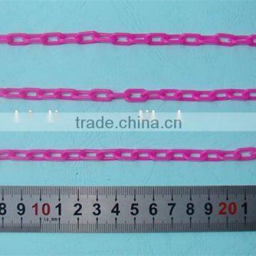 China manufacturer coloured decorative safety traffic plastic coated chain