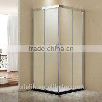 Foshan Lelin 304# stainless steel bath shower enclosure cabin vanity with 8~10mm tempered glass SS-16