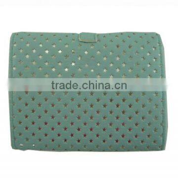 Ladies Small Fashion Purse With Craftwork Punching Star Outside Little Elegance Wallets Fancy Moeny Bag photo-2