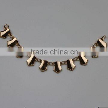 Garment accessories custom metal decoration