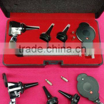 ENT Medical Otoscope Instruments Set with Black Plastic Box Packing Excellent Quality