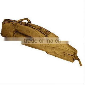 127cm Tan Tactical Sniper Drag Bag Fits 2 Rifles With Shoulder Strap