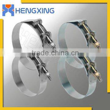 T bolt stainless steel heavy duty hose clamps 301