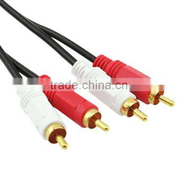 3.5mm AUX 2rca plug audio and video Cable