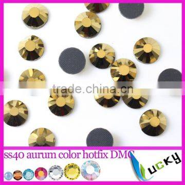 ss40 aurum hematite color hotfix dmc 8.3-8.4mm crystal rhinestones with glue