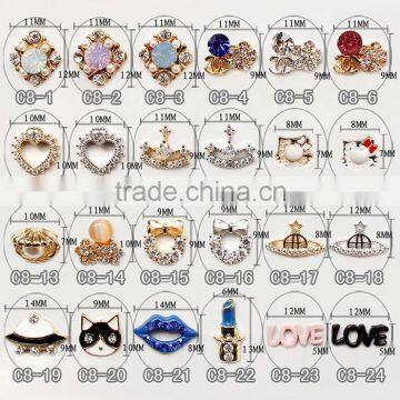 China yiwu amazing 3d metal nail decals