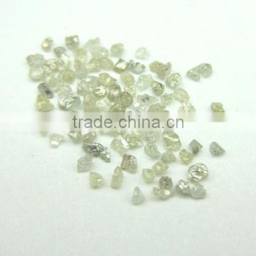 White, Gray Industrial Grade Rough Diamond Very Small Size