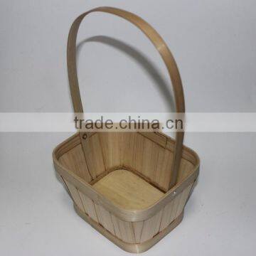 Serve as a lovely small gift package bamboo chip basket