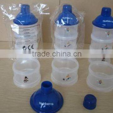 pp baby plastic milk powder puff box