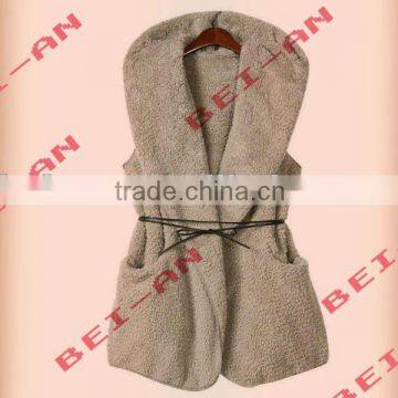 Ladies fake fur vest