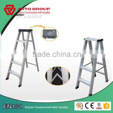 Dual side aluminum ladder,handrail step ladder, A type laluminio escalera