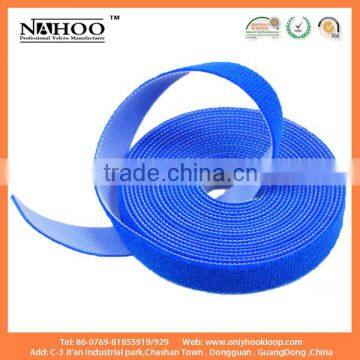 Double sided hook and loop tape, reasonable price back to back hook loop tape