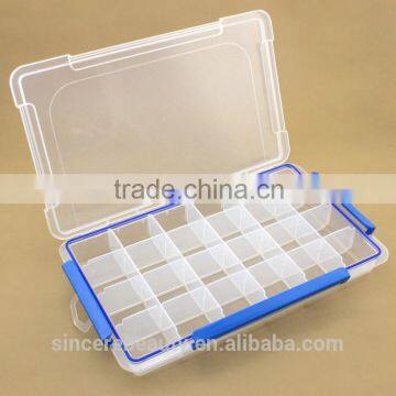 Three Face Buckle Transparent Plastic Storage Box,Removable Storage Box