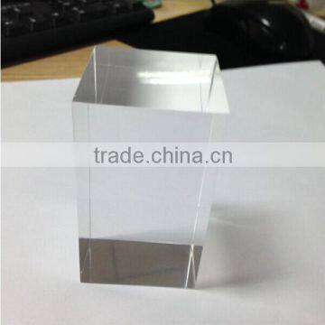 Plexiglass cube transparent square shape round shape with good polishing for wholesale