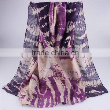 High-grade cotton zebra printed scarf popular southeast Asia cotton scarf