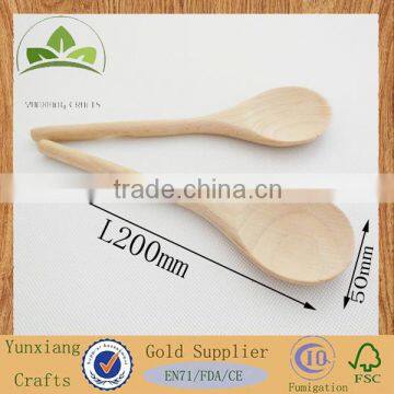 Custom natural beech wood scoop Creative DIY wooden spoon