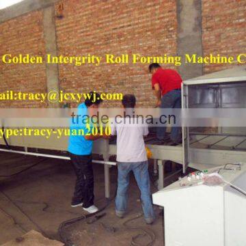 colorful stone chip coated steel roof tile machine