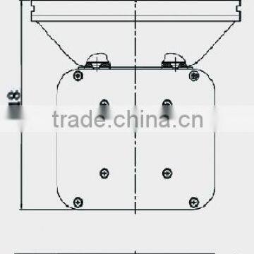 HS-150D 150W ABS Cover Square Car Alarm Speaker With Aux Audio Input photo-2