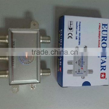 EUROSTAR DiSEqC Switch 4 in 1/ four way DiSEqC Switch EDS-41