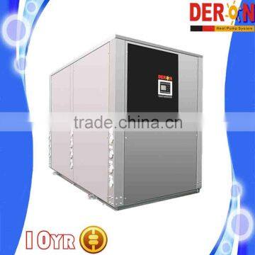 Industrial Large Geothermal heat pump ground or water source for heating hot water and air cooling, 15 - 30 Hp, 35 - 120 KW