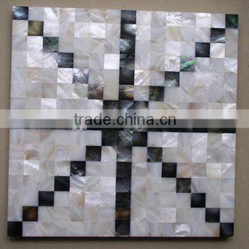 Hot Sale Luxury Triangular Random Mixed Color Spell Shell Mosaic Tiles photo-2