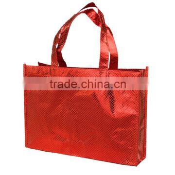 PP|PE non woven metallic|foil laminated coating tote bag