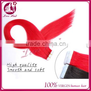 Unprocessed raw 100% pure virgin chinese body wave remy tape human hair extension