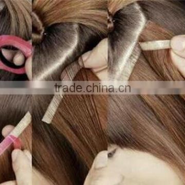 Wholesale Price 7A brazilian double drawn hair tape hair extension