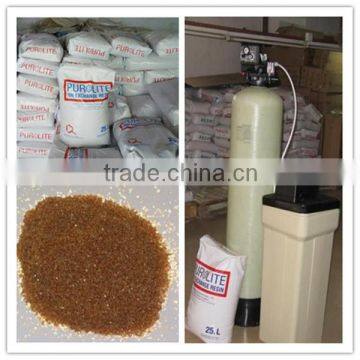 Water Softener Cation Resin in Water Treatment Plant