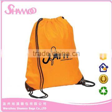 Cheap customized 210D polyester drawstring bag