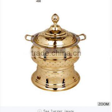 stainless steel equipment for buffet/food warmer chaffing dish/indian brass chafing dish