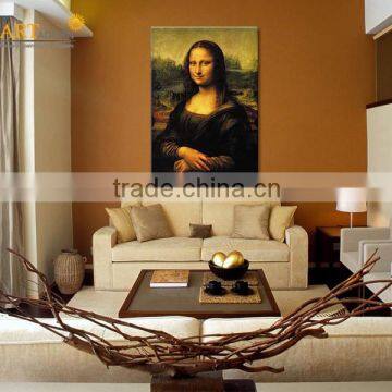 Frameless Famous Mona Lisa Canvas Decorative Painting