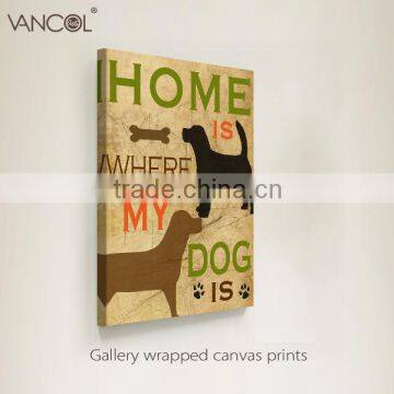 Reproduction canvas animal oil painting of dog