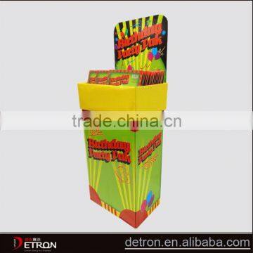 Durable floor cardboard cards display stand