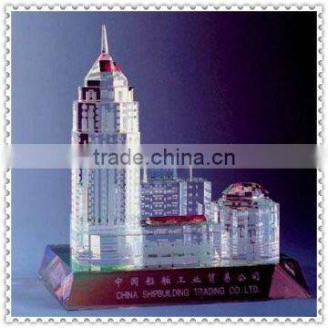 Customized Design Crystal Building Crafts For Business Gifts