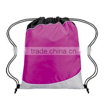 2015 Recycle High quality News fashionable printed large shopping drawstring bags