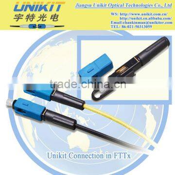 SC Type Mini Fiber Optic Fast Connector ~UNIKIT M-ESC250P-LW Optical Equipment