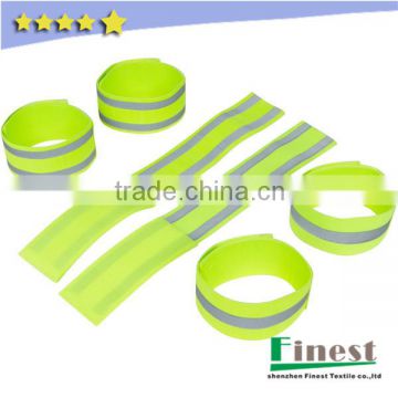 Neon Yellow Boot Reflective Band Elastic