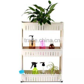 plastic kitchen rack,plastic storage bathroom shelf