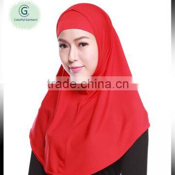 Sexy muslim girl wearing head cover elastic outside hat