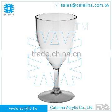 Acrylic MS Clear 14oz 414ML Transparent Plastic Beverage Wine Glass