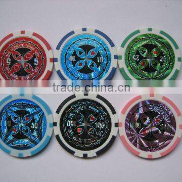 Wholesale beautiful laser butterfly poker chip