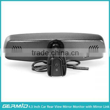4.3 Inch Mirror Link Synchronize the Informations of Your Smart Phone, Reverse Camera,customed Logo