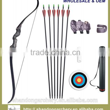 affordable recurve bow for adult with black limbs