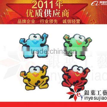 Promotional Frog Shape Rubber Fridge Magnet Stick