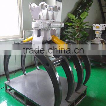 High quality excavator usage log grapple for PC300LC-6, wheel excavator