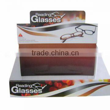 Eyeglasses advertising paper display